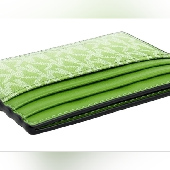 NWOT Michael Kors Jungle Green Ombre Card Holder - Picture 6 of 6